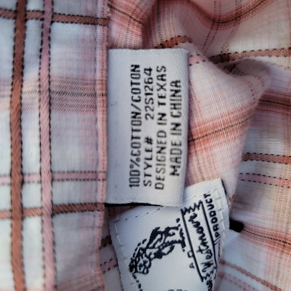 Panhandle Slim Pink Snap Front Shirt - Picture 6 of 7